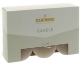 Rustykalna świeca w kolorze Taupe 5x5cm 6szt