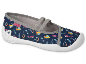 116Y313 31 - dívčí balerínky Befado modré, SKATE 116Y313_36