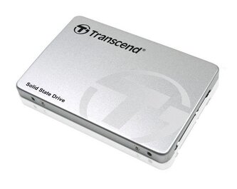 Transcend SSD220S 960GB SSD disk 2.5'' SATA III 6Gb/s, TLC, Aluminium casing, 550MB/s R, 500MB/s, stříbrný