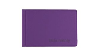 Okładka na dokumenty małe violet