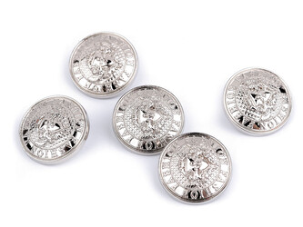 Kovový knoflík velikost 32"; 40" - 50 ks - 1 (32") nikl