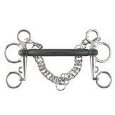 Horze Pelham nelomený gumový Černá 13,5