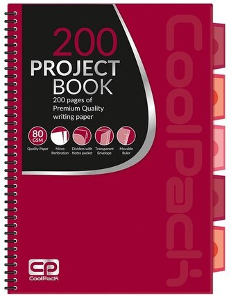 Kołonotes A4 red CoolPack, Patio