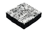 Sedací polštář na zem ZIANA černá/bílá 45x45x10 cm France