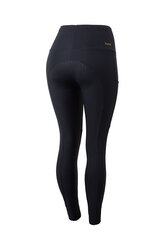 Horze Dámské jezdecké legíny s plným silikonovým sedem Mathilde Tmavě modrá 44