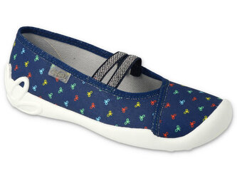 116Y308 31 - dívčí balerínky Befado modré,mašličky 116Y308_33