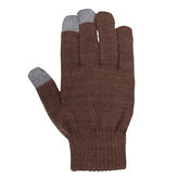Horze Zimní jezdecké rukavice - dotyk na mobil Tmavě hnědá Pro děti