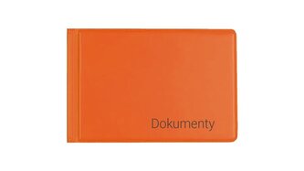 Okładka na dokumenty małe orange