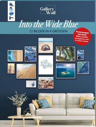 Gallery Wall \"Into The Wide Blue\". 12 Bilder in 4 Größen