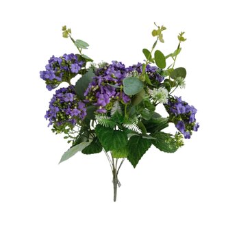 Hortenzie kytice modrofialová  LY014 modrofialová