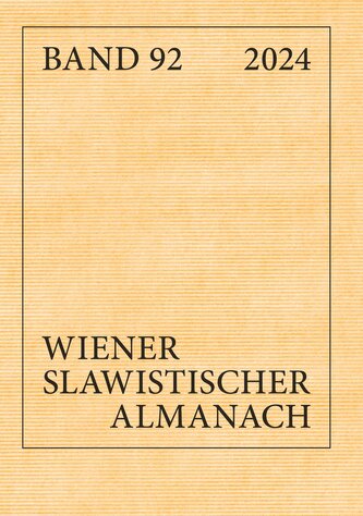 Wiener Slawistischer Almanach Band 92/2024