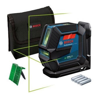 Bosch GLL 2-15 G čárový laser, pracovní dosah až 15 m, přesnost +/-0,3 mm/m, 4× baterie 1,5 V LR6 (AA) Bosch GLL 2-15 G čárový laser, pracovní dosah až 15 m, přesnost +/-0,3 mm/m, 4× baterie 1,5 V LR6 (AA)
