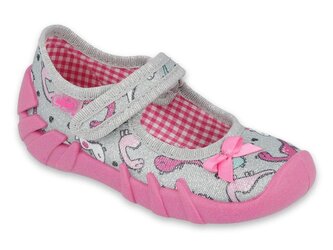 109P204 18 - bačkorky Befado růžovo-stříbrné 109P204_22