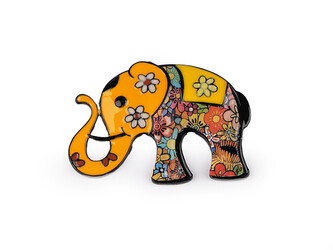 Brož slon - 1 ks - 1 žlutá