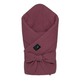 Mušelínová zavinovačka pro miminko Ruby red 85x85 cm; Barva: rubínová; Velikost: 85 x 85 cm