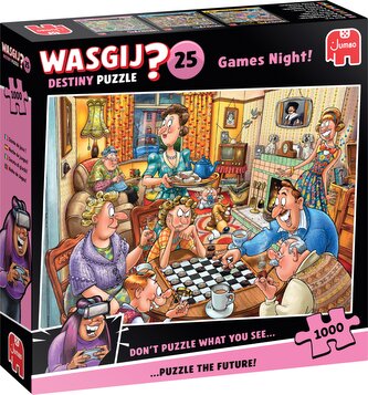JUMBO Puzzle WASGIJ Destiny 25: Herní večer 1000 dílků