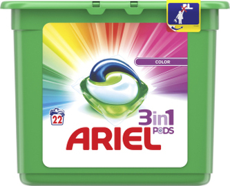 Ariel Color kapsle na praní, 22 ks