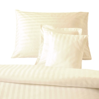 Dadka Povlak na polštář atlas grádl šampaň proužek 20 mm 50x70 cm
