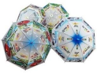 Parasol dziecięcy z gwizdkiem Samochody mix