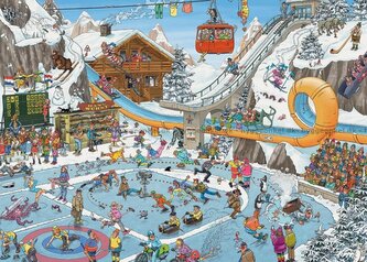 JUMBO Puzzle JvH Zimní hry 1000 dílků