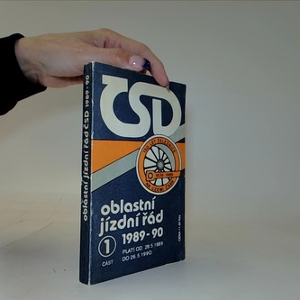 ČSD oblastní jízdní řád 1989-90