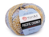 Pletací příze Pacific Chunky 100 g - 1 ks - 10 (309) modrá hořčicová