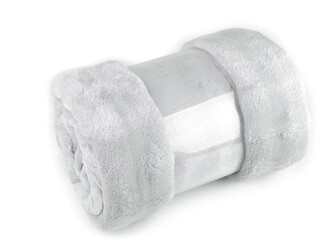 Deka bubble fleece 150x200 cm - 1 ks - 4 šedá světlá