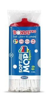 Náhradní mop "SoftMOP", červená, průmyslové použití, 1 ks, BONUS B788