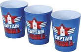 Plastové panáky na shot Captain Vodka, 3 ks