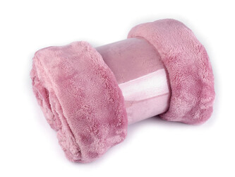Deka bubble fleece 150x200 cm - 1 ks - 5 starorůžová