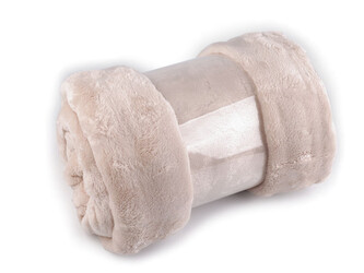 Deka bubble fleece 150x200 cm - 1 ks - 2 béžová světlá
