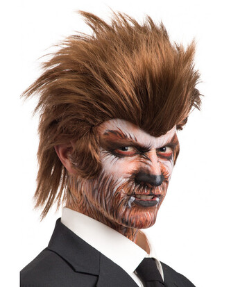 Carnival Toys Paruka děsivého vlkodlaka hnědá