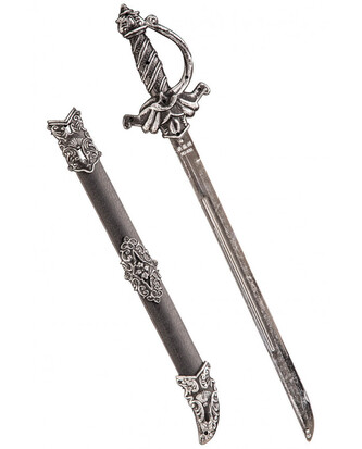 Carnival Toys Šedý meč s pochvou a rukojetí