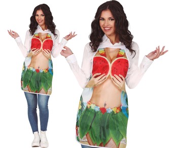 Fiestas Guirca Vtipná havajská zástěra pro ženy