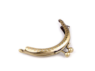 Rámeček na výrobu peněženky našívací 8x8,5 cm - 1 ks - zlatá starozlatá