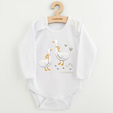 Dětské body s potiskem New Baby Husičky - velikost 74 (6-9m)