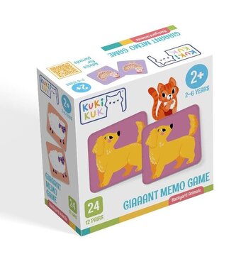 KukiKuk Giaaant Memo Game Backyard Animals