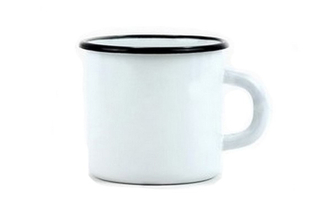 BELIS Smaltovaný hrnek hladký 0,35l, O8cm