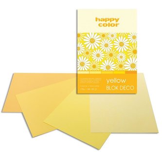 Blok A4/20K Deco Yellow 170g HAPPY COLOR