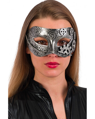 Carnival Toys Škraboška steampunková stříbrná