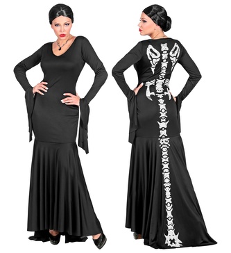 Widmann Dámský čarodějnický kostým s potiskem kostí  XS