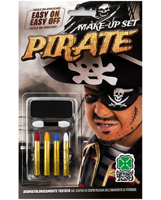 Carnival Toys Make-up pirát 4 tužky a černý základ