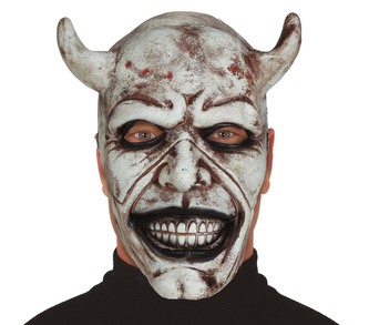 Fiestas Guirca Maska strašidelného čerta latexová