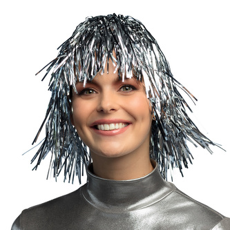 Boland Paruka stříbrná staniolová