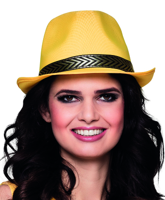 Boland Párty klobouk žlutý se stužkou