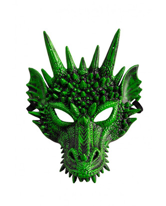 Carnival Toys Maska draka zelená