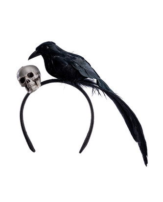 Carnival Toys Čelenka s havranem a lebkou