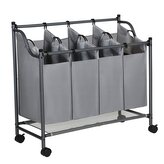 Koš na prádlo GERARD 4X35 L šedý