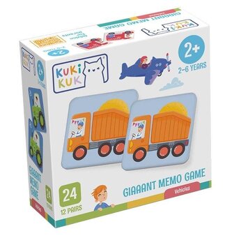 KukiKuk Giaaant Memo Game Vehicles