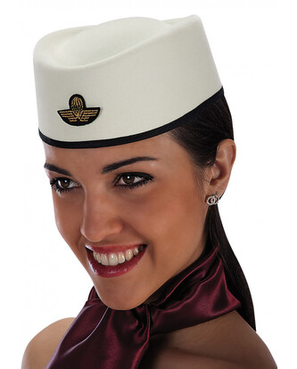 Carnival Toys Klobouček letušky smetanová barva